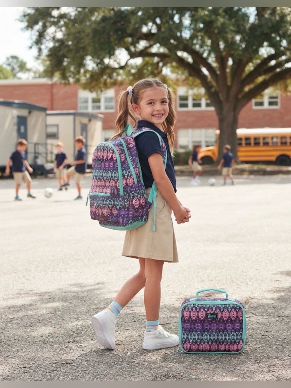 NWT Justice Backpack and lunch bag